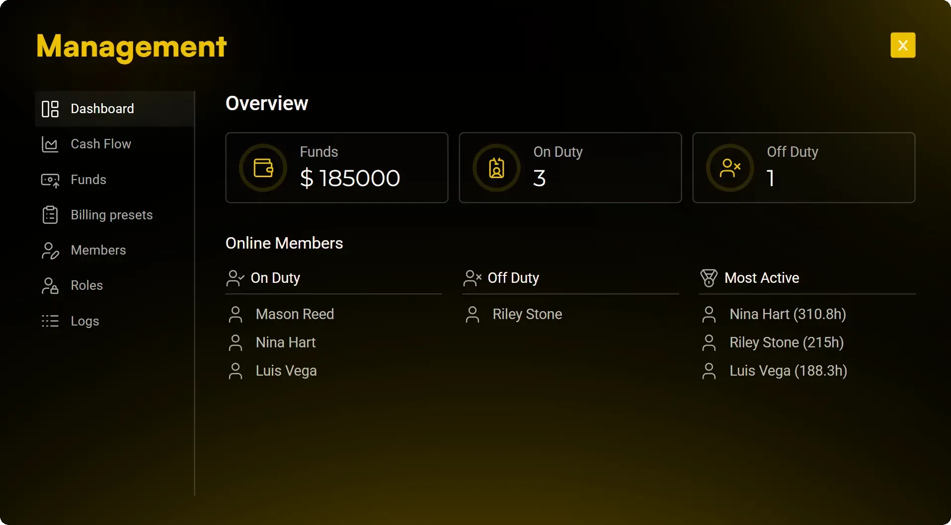 Next-Gen Boss Menu