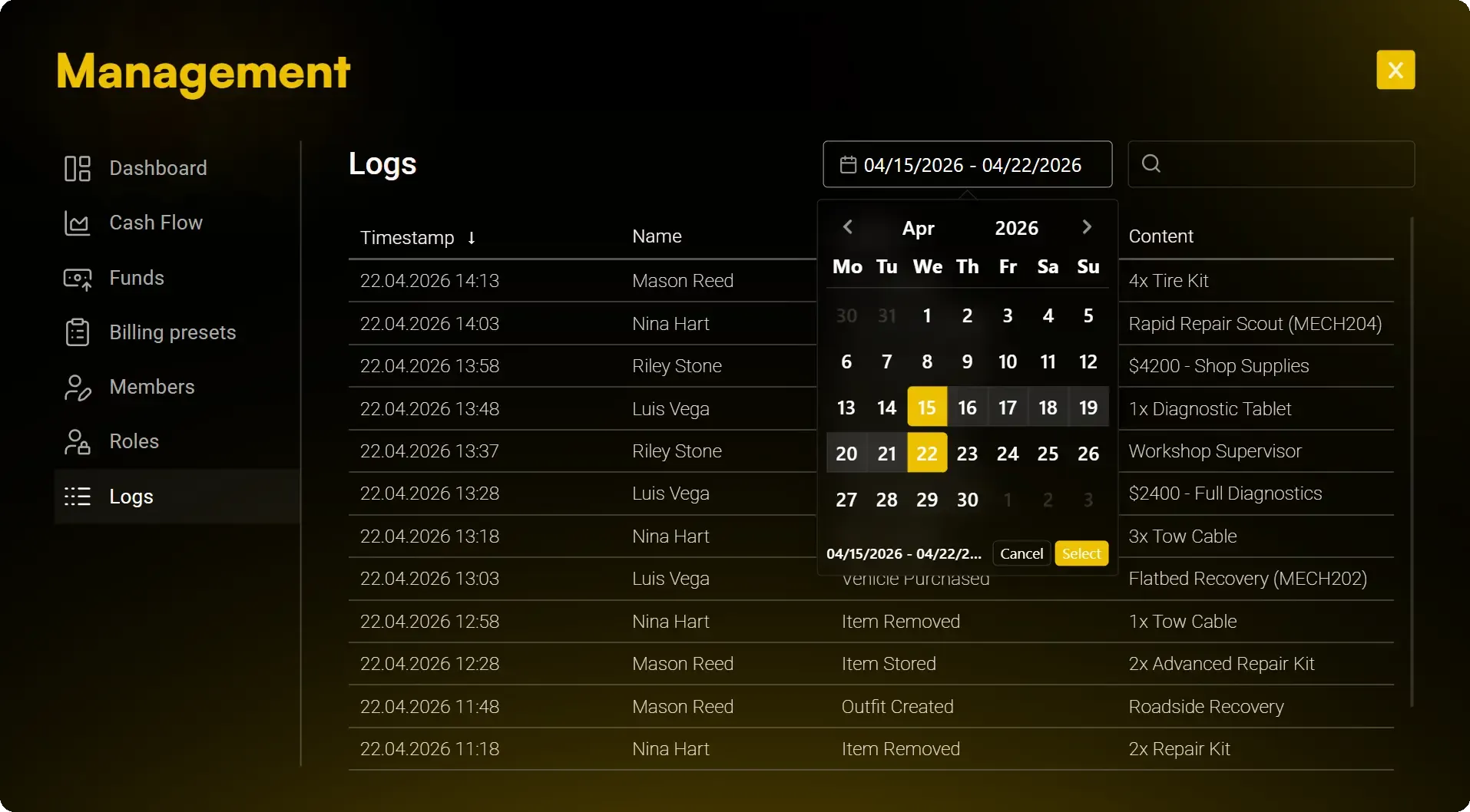 Next-Gen Boss Menu